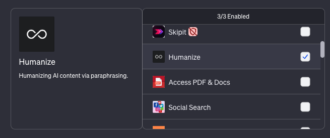 HumanInf ChatGPT Plugin